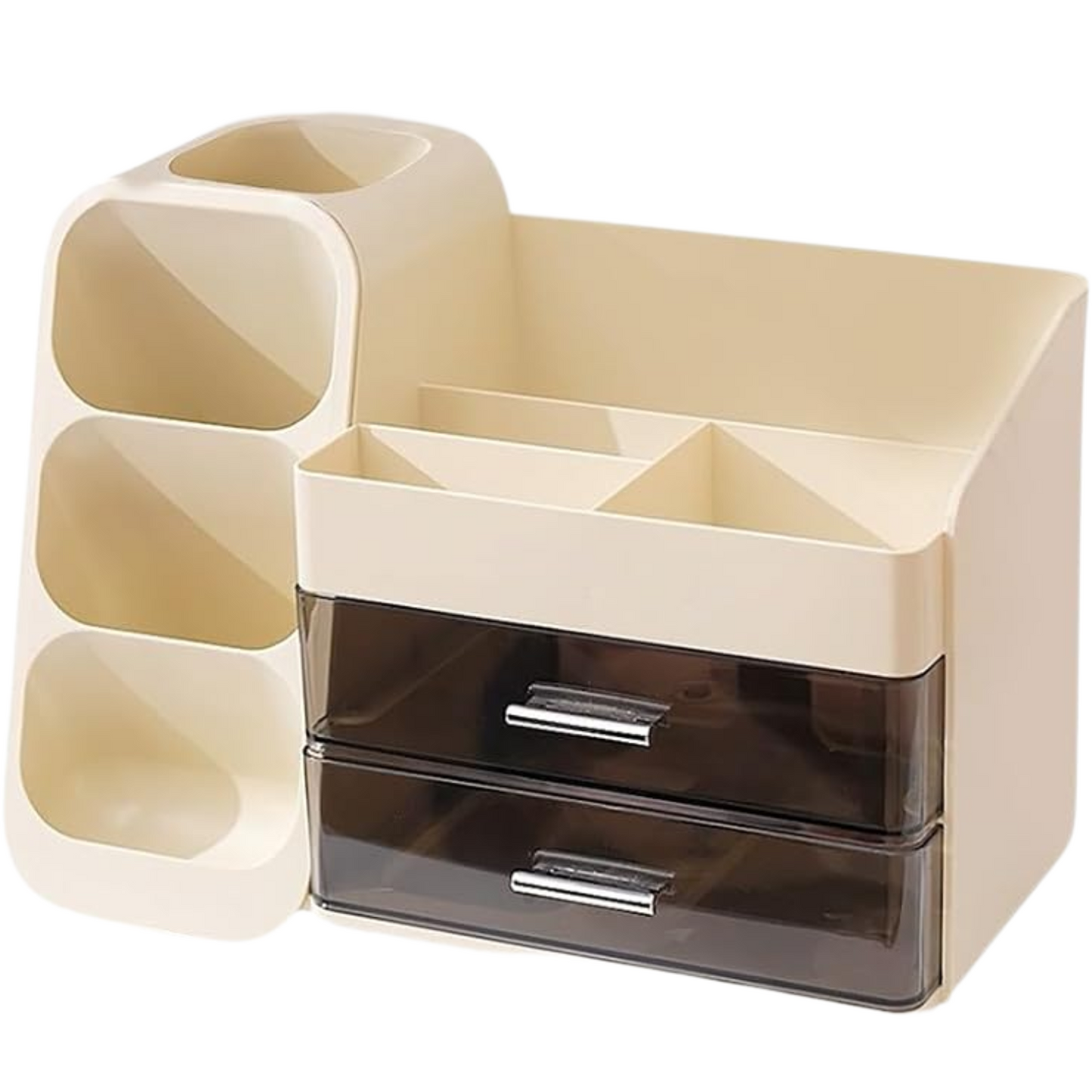Makeup organizer with drawers for bathroom countertop