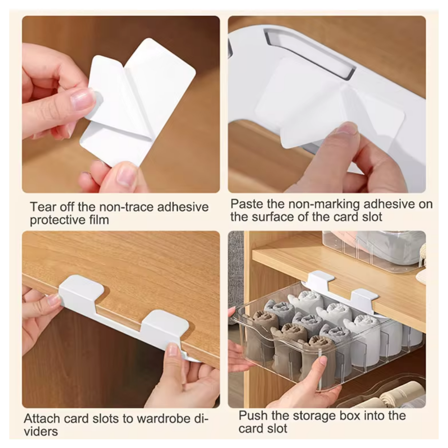 Multi-functional wardrobe storage organizer for clothes towels accessories