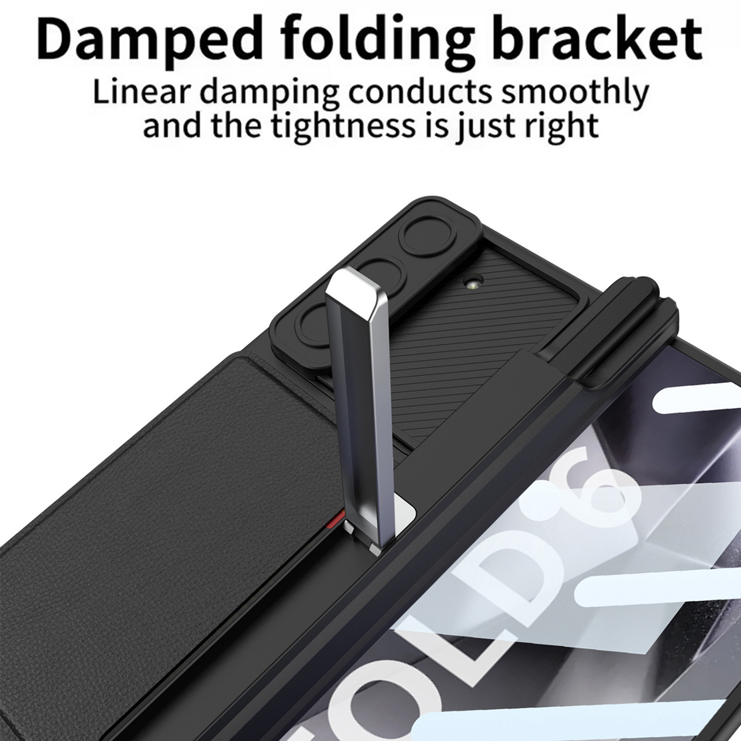 Samsung Z Fold 6 Kickstand Case with Hinge & Lens Protection