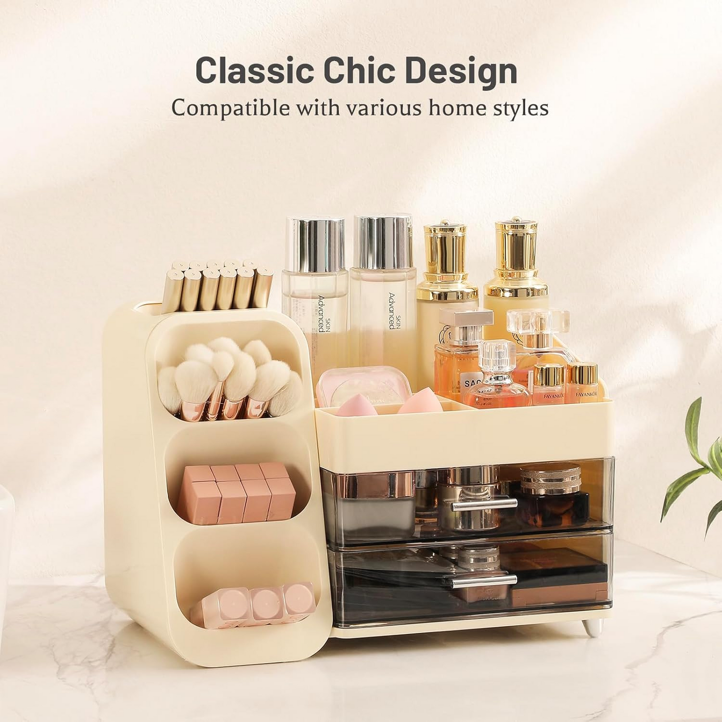 makeup organizer, makeup organizer with drawers