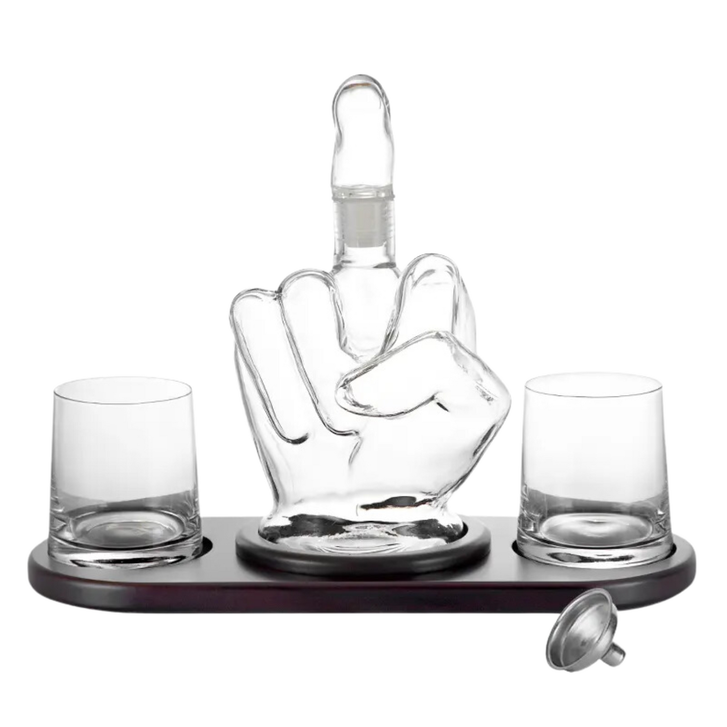 Middle Finger Whiskey Decanter – Handmade Glass Decanter Set South Africa