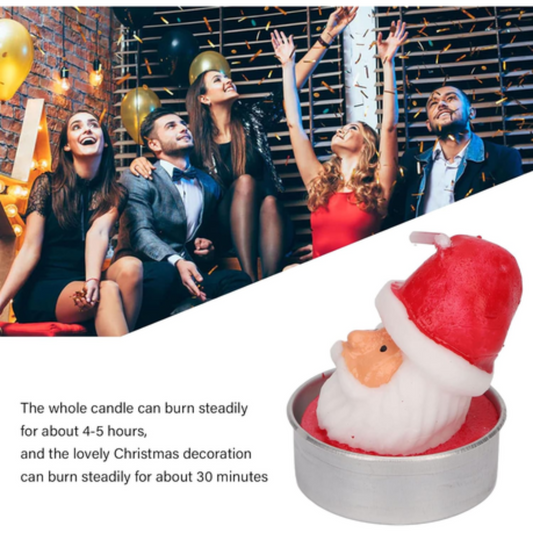 Festive Paraffin Snowman Candles with Long Burn Time