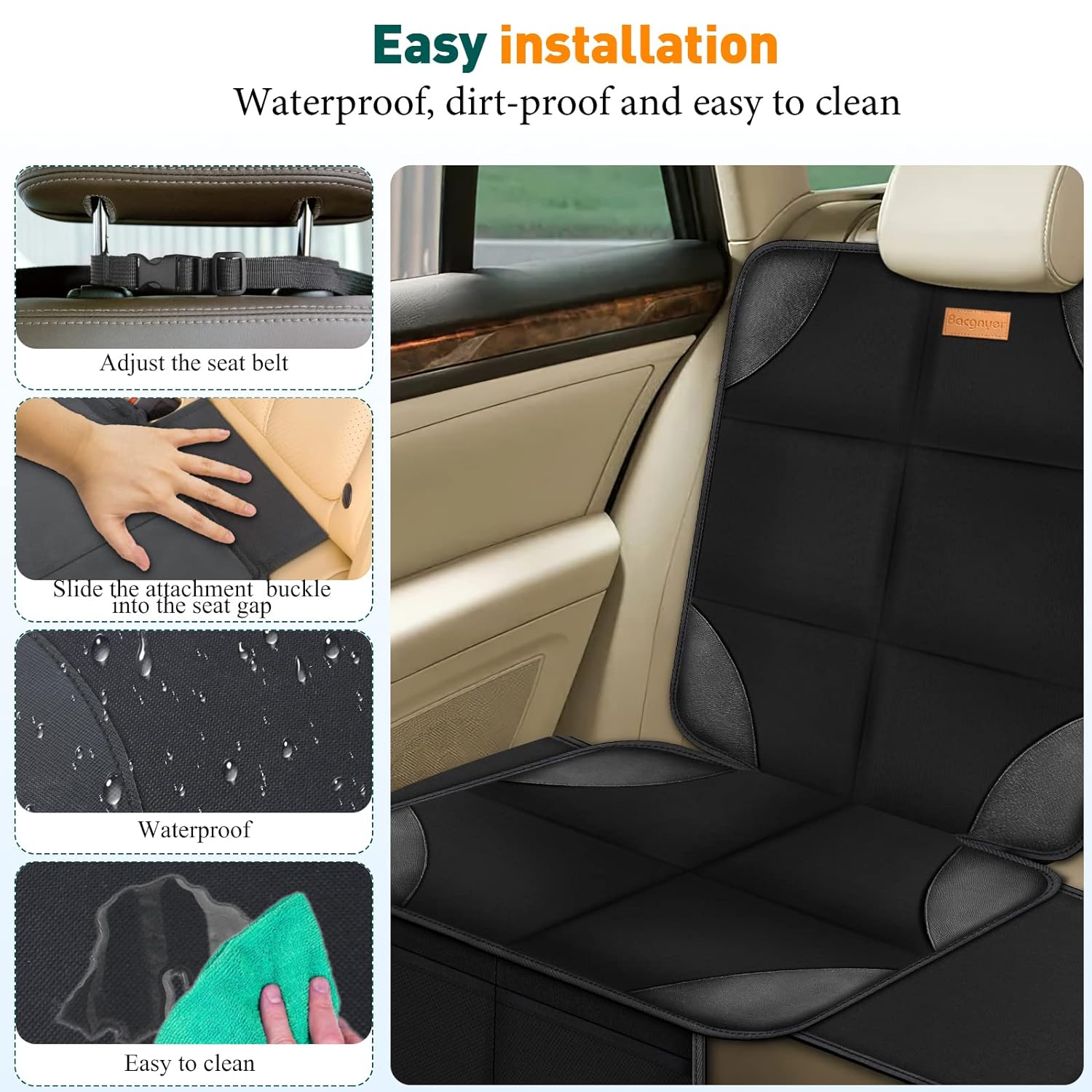 car seat protector for leather seats