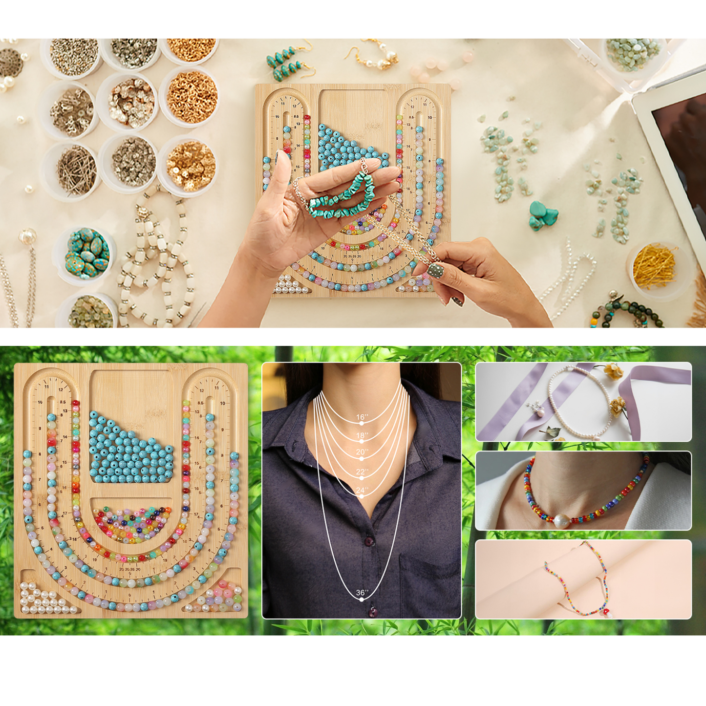 bamboo bead board for jewelry making