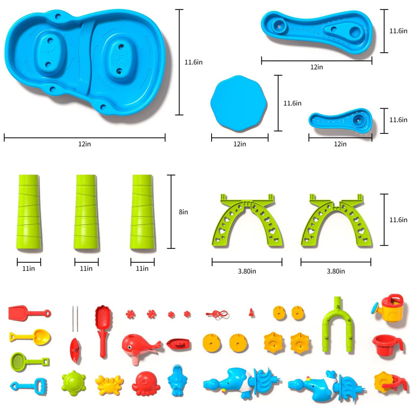 3 Tier Sand and Water Table for Kids – Interactive Playset with Sand and Water Layers