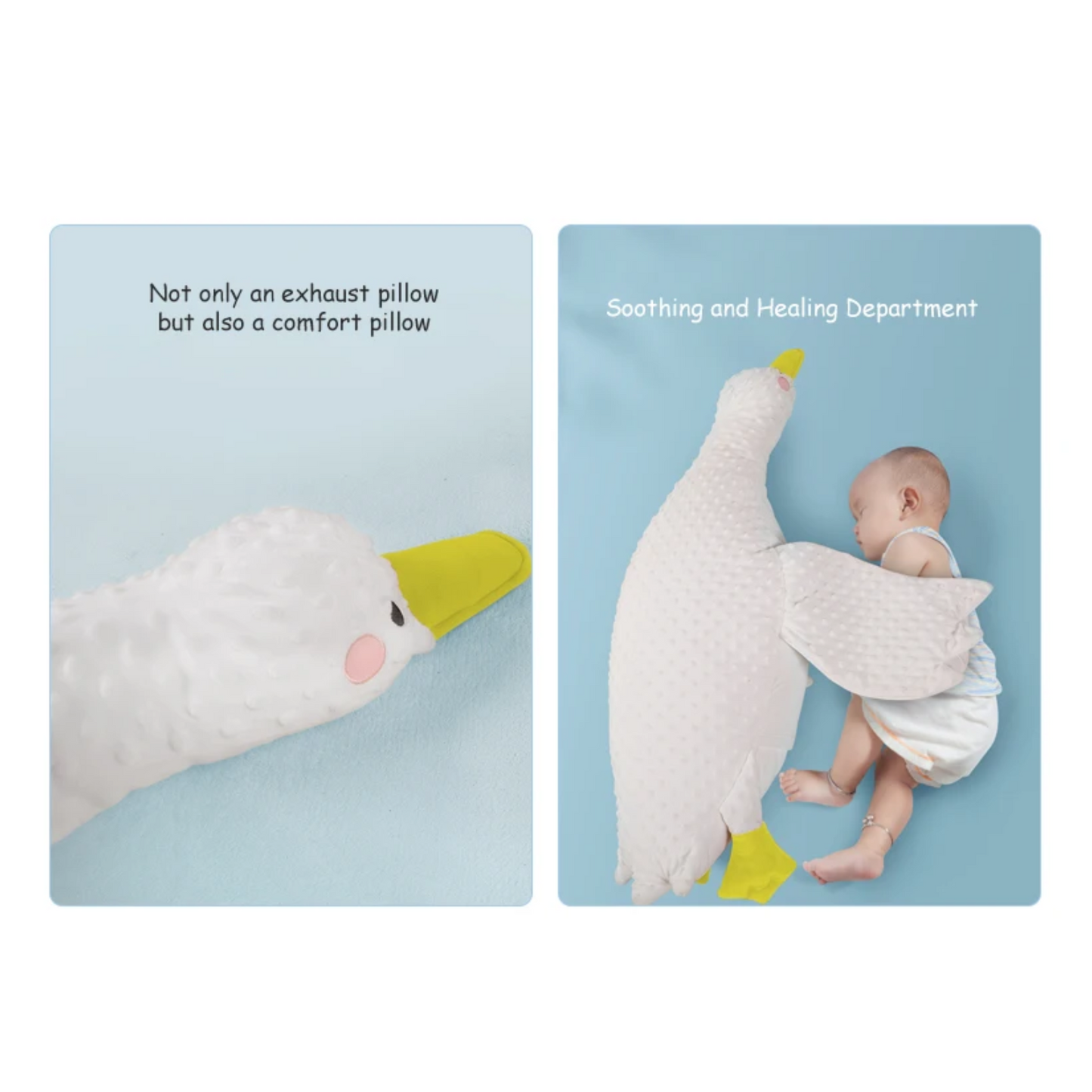 Soft newborn baby pillow for sleeping with startle prevention