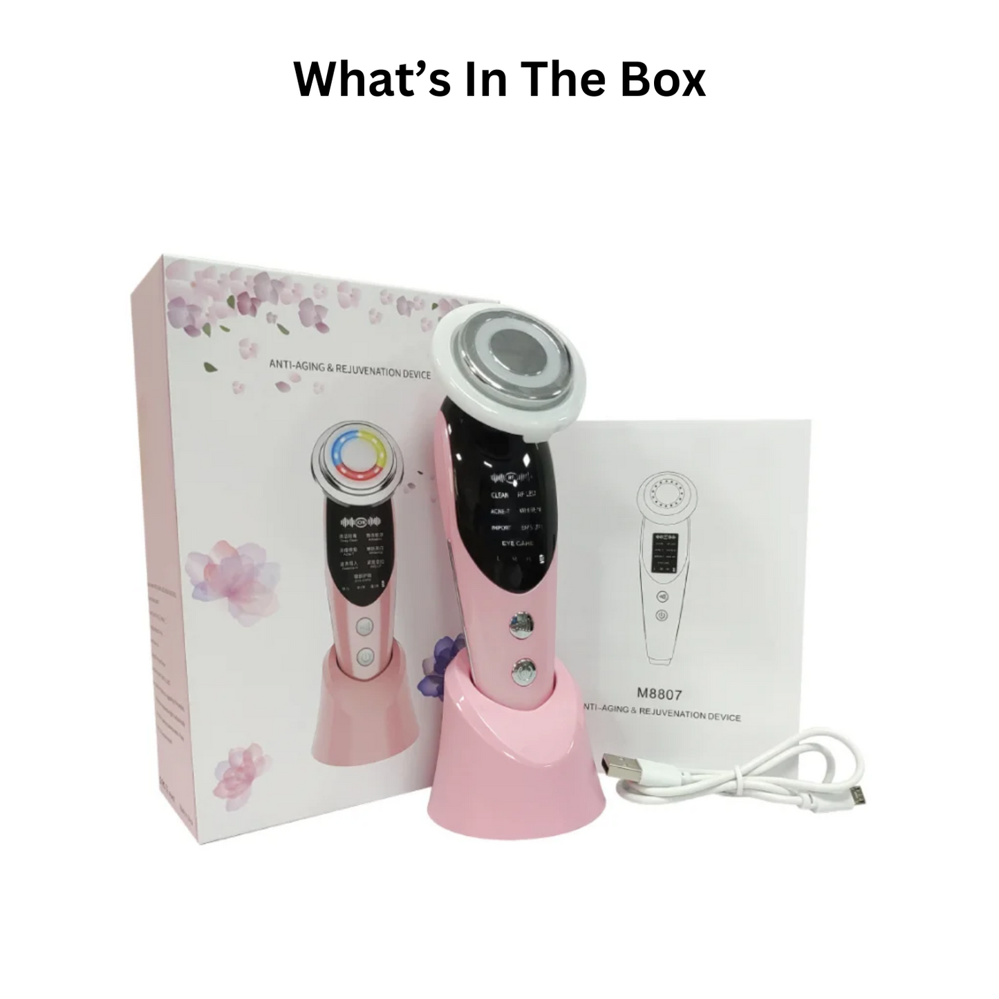 LED Light Therapy Facial Cleanser for Acne & Wrinkles