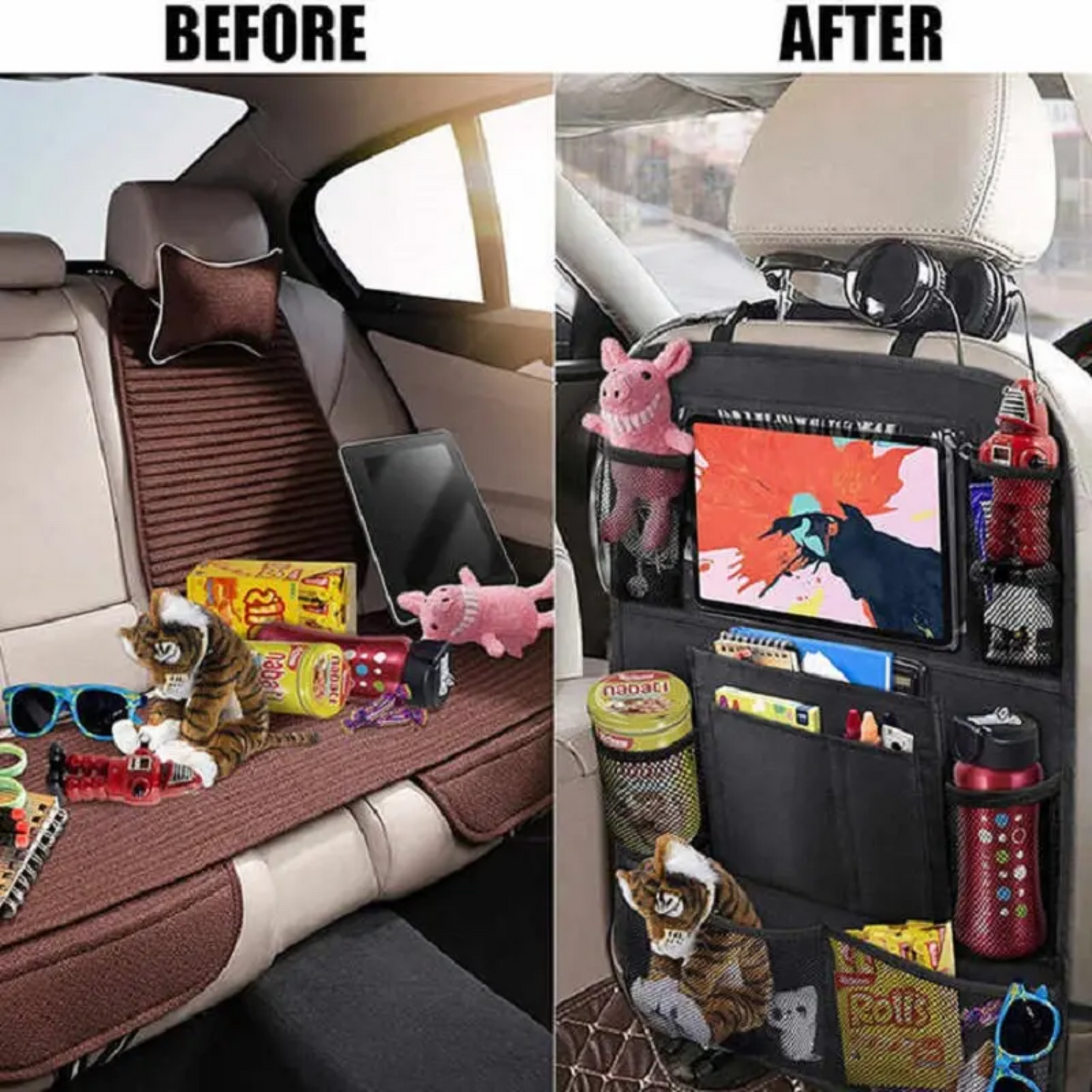 Kick mat back seat organizer for kids and family travel in South Africa