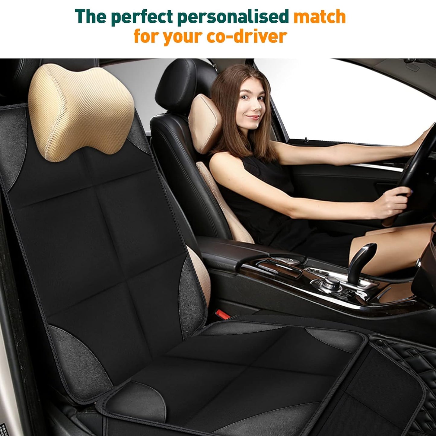 Car seat protector for baby and toddler – secure fit with elastic anti-slip net, ideal for South African families