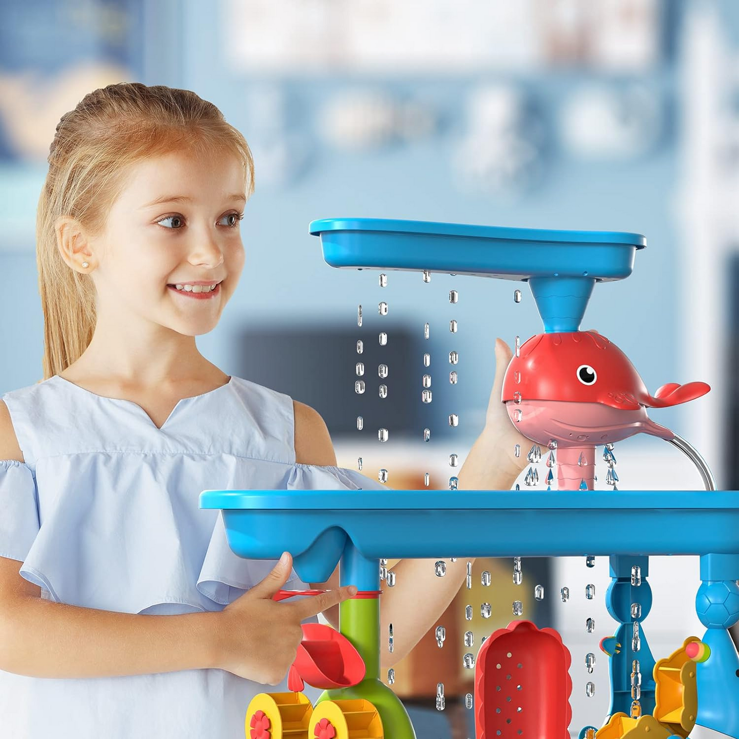 Colorful Sand and Water Playset for Toddlers – Easy Assembly and Durable Plastic