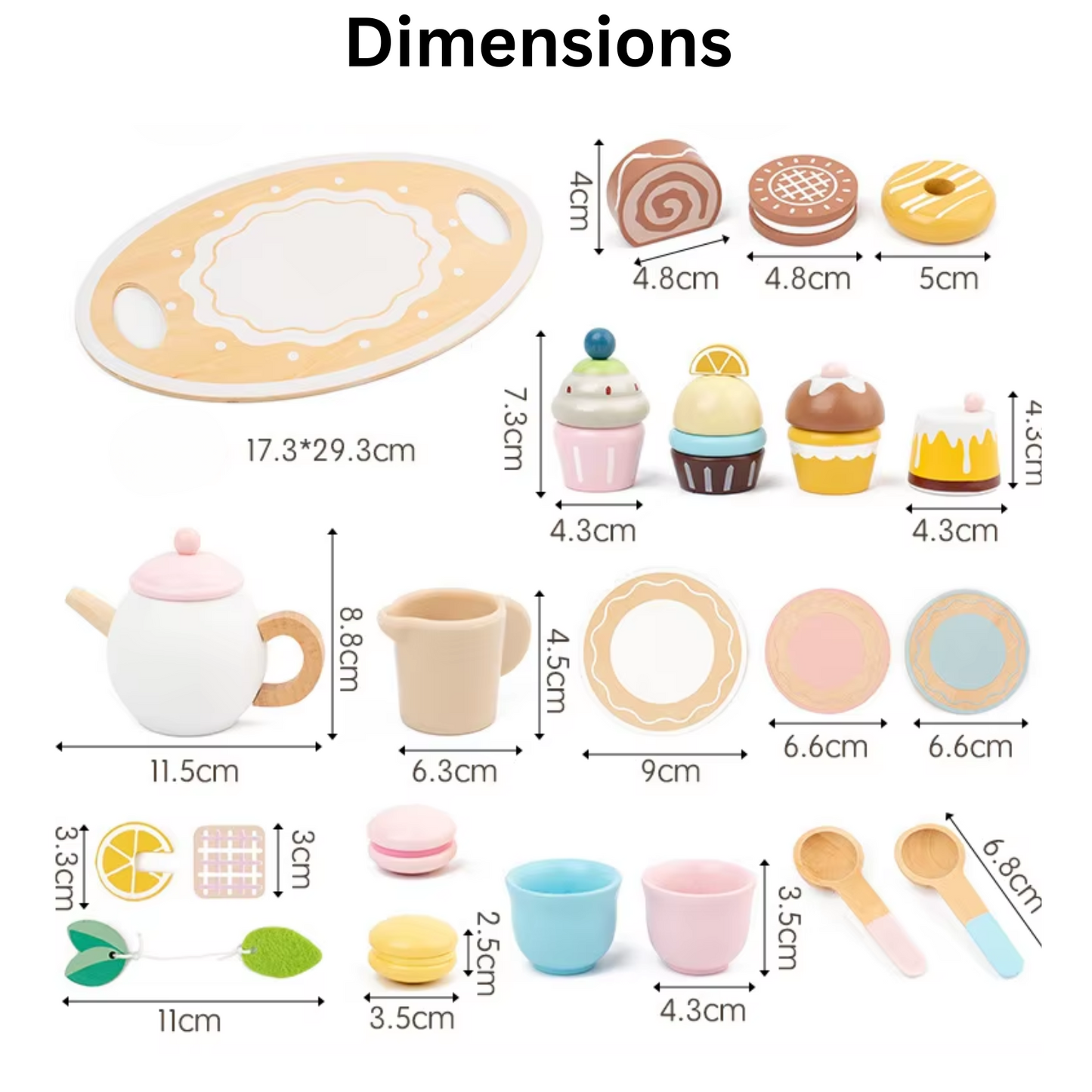 Montessori Wooden Tea Party Set