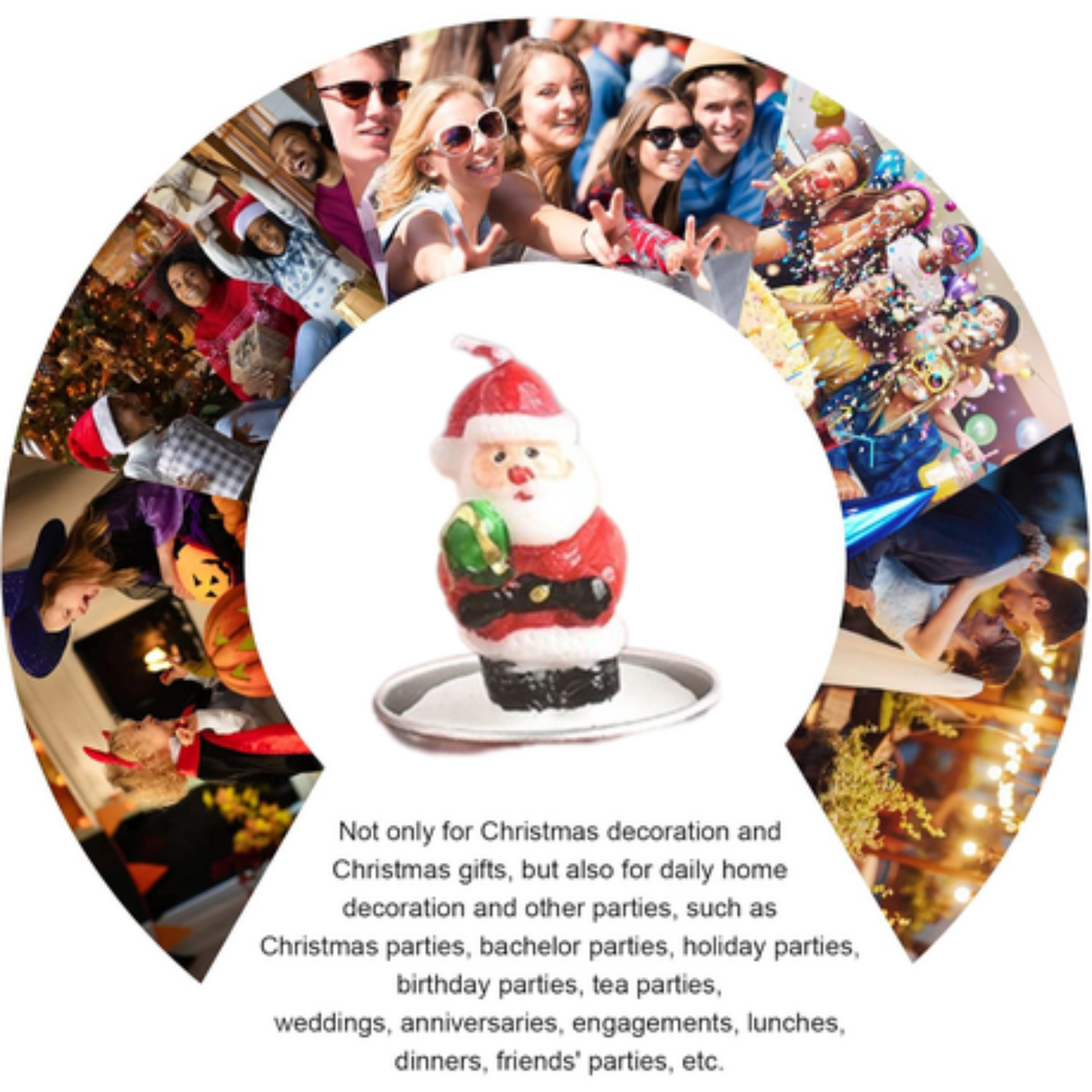 Decorative Christmas candles – safe, soot-free paraffin candles for indoor use