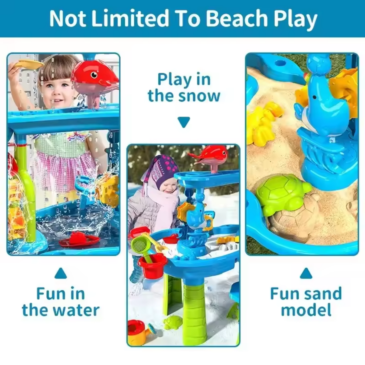 Toddler Sand and Water Play Table with Dolphin Waterfall Feature South Africa