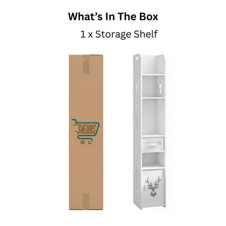 Multilayer Bathroom Storage Organizer Corner Cabinet Tissue Box & Trash Can