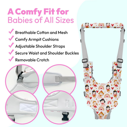 Baby Walking Harness, Handheld Baby Walking Helper for Toddlers with Detachable