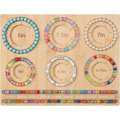 Multifunctional Bamboo Beading Board