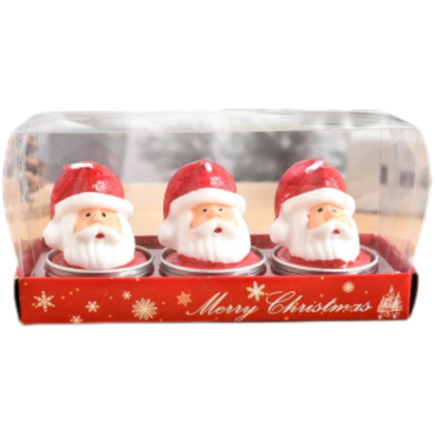 Scented Santa Candles Snowman Design Christmas Décor