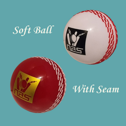 NAS wind cricket ball with seam – 6 pack for indoor and outdoor cricket practice in South Africa