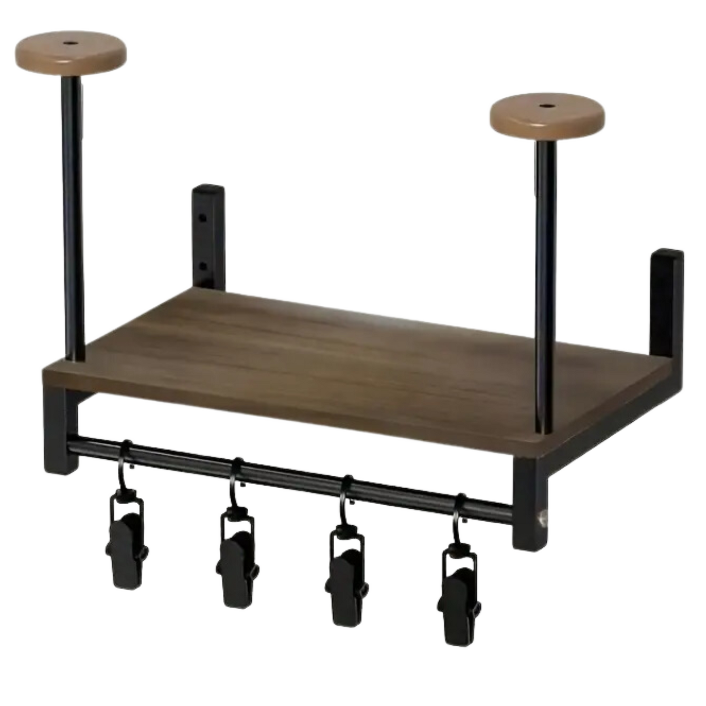 Motorcycle Helmet Holder Wall Mount – Heavy Duty Wood & Metal Rack