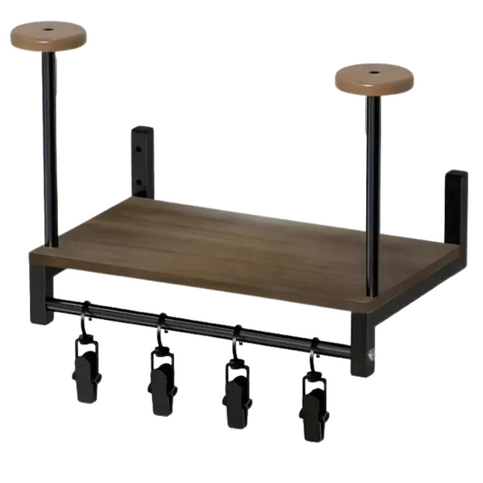 Motorcycle Helmet Holder Wall Mount – Heavy Duty Wood & Metal Rack