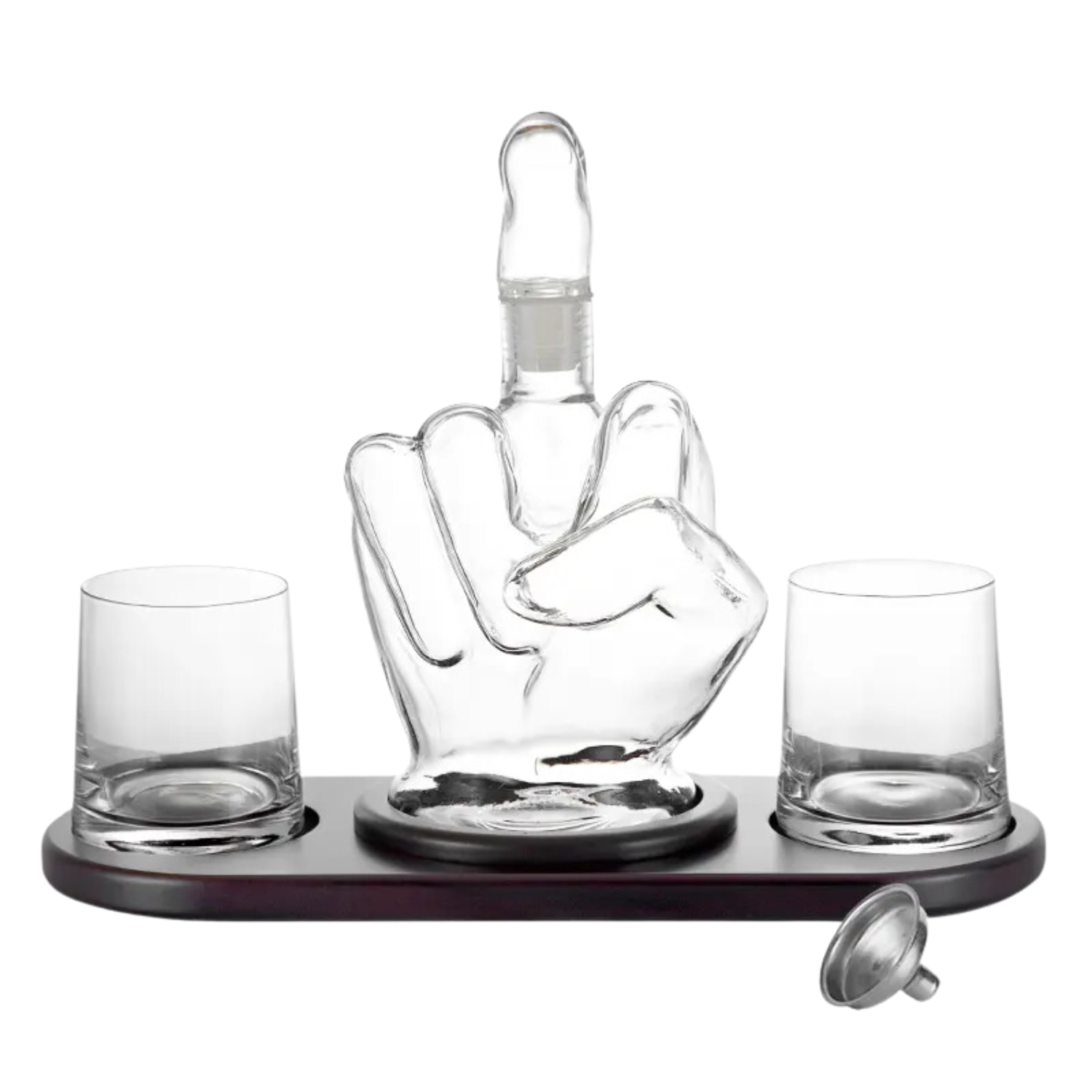 Middle Finger Whiskey Decanter – Handmade Glass Decanter Set South Africa