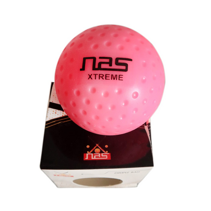 Durable field hockey dimple ball for turf and grass fields