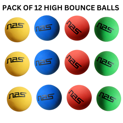 Multicolor High Bounce Cricket & Practice Balls – Assorted Set