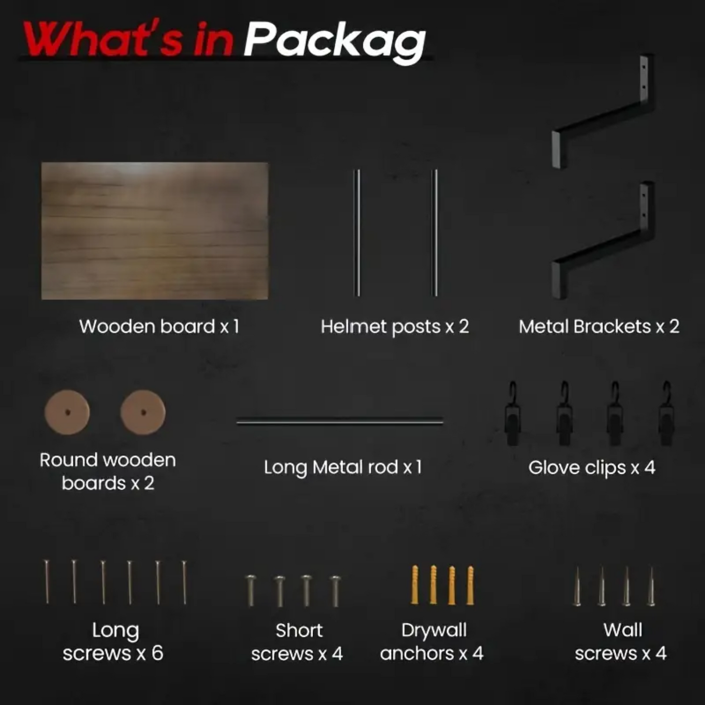 Wall Mounted Helmet Storage for Motorcycle, Dirt Bike & Football Helmets