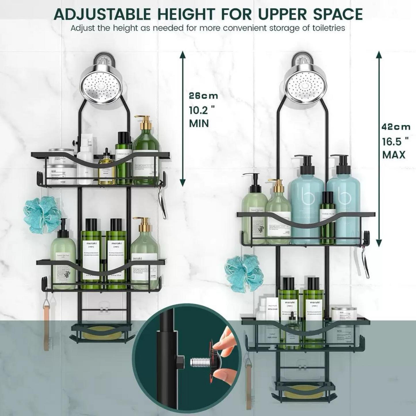 Shower Shelf with Soap Holder