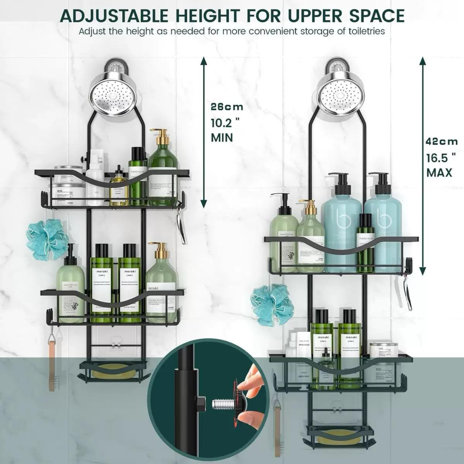 Shower Shelf with Soap Holder