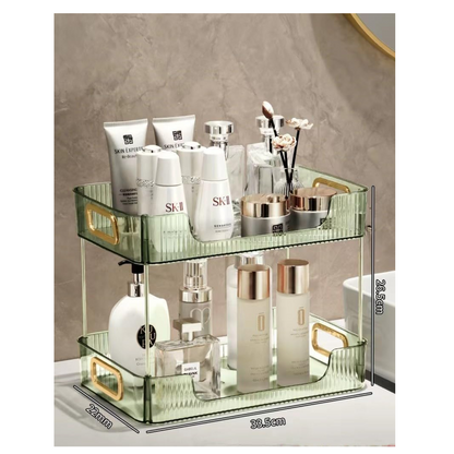 Makeup Organizer with Drawers – Transparent Vanity Storage Box