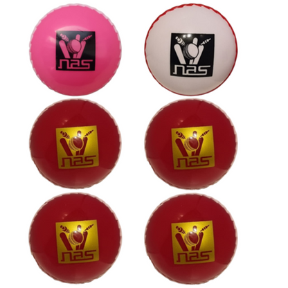 Seam cricket practice ball close-up – PVC wind ball for cricket enthusiasts
