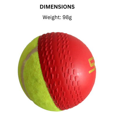 Cricket swing training ball used in backyard practice