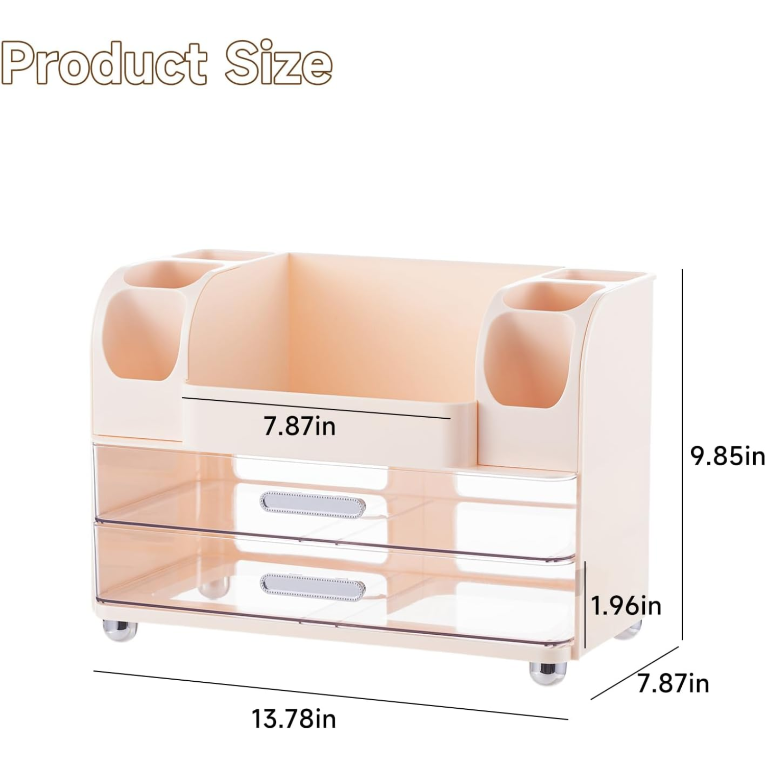 Makeup Storage Organizer | Cosmetic Display Case with Drawers & Brush Holders – Sheikhs.online
