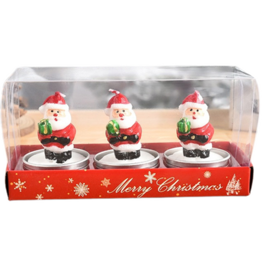 Santa Scented Candles - Pack of 3 Candles