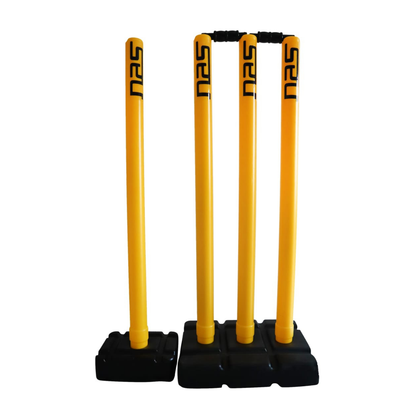 Cricket Plastic Stumps with base and bails – outdoor cricket equipment South Africa