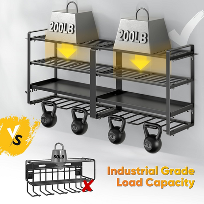 Power Tool Organizer Wall Mount | Heavy Duty 4-Tier Tool Storage Rack South Africa
