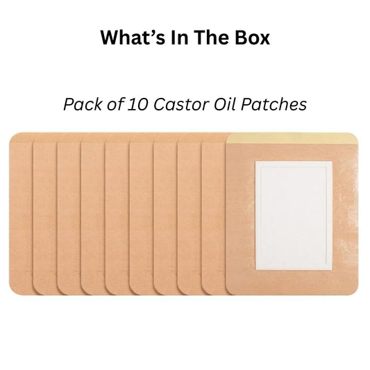Castor Oil Patches with Organic Cotton Core – Quick Absorption & No Leakage