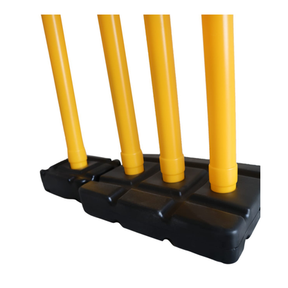 Lightweight plastic stumps set for backyard cricket practice SA