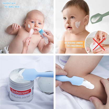 Baby Diaper Cream Spatula Applicator Soft Silicone Multipurpose Pack of 2