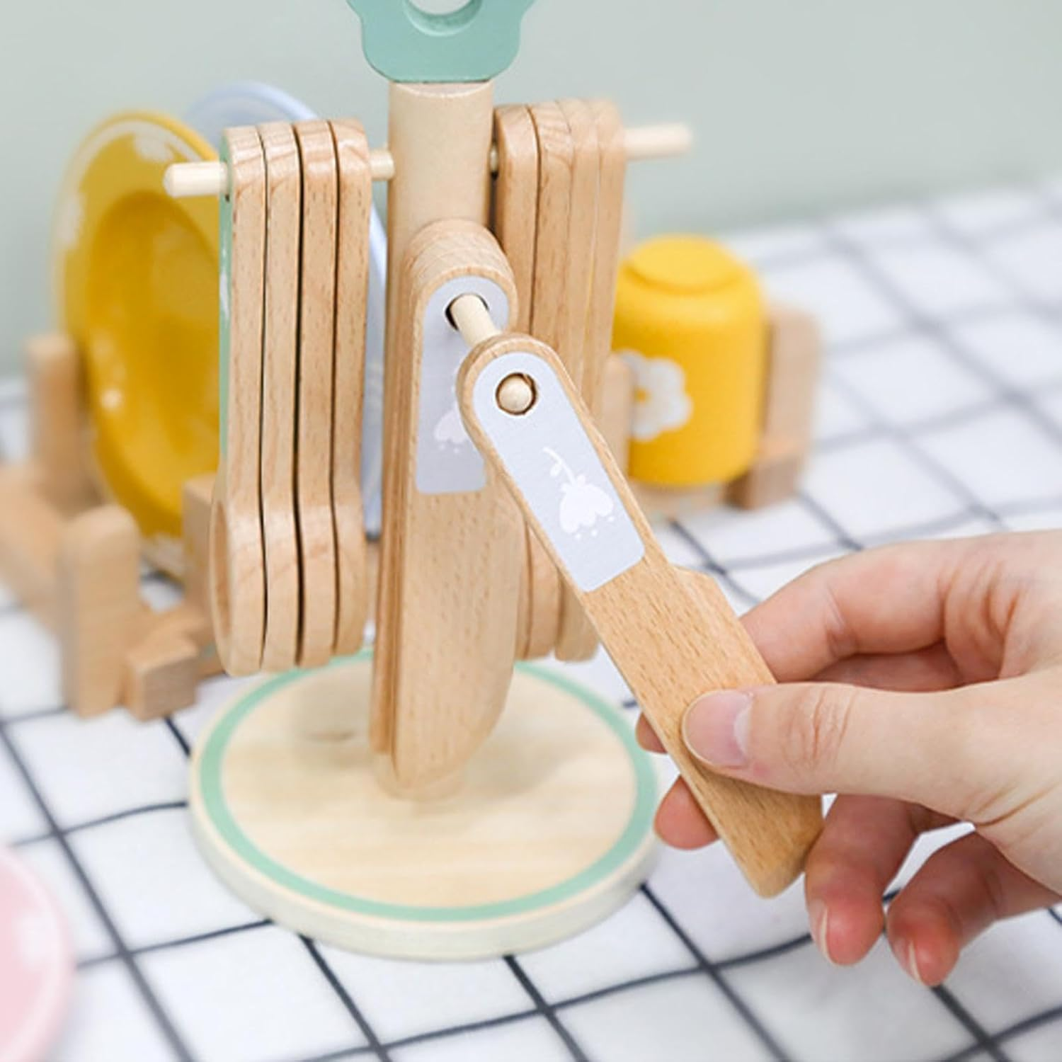 Eco-Friendly Wooden Kitchen Pretend Play Set – Montessori Educational Toy