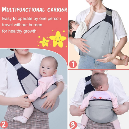 Nursing-Friendly Baby Sling Carrier for Breastfeeding Moms