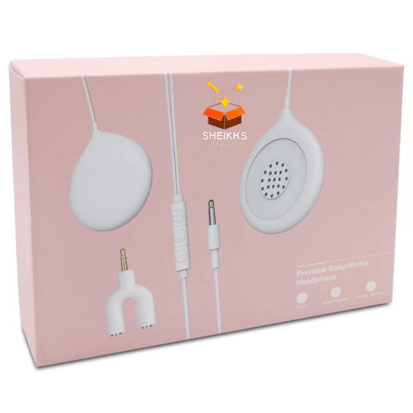 Prenatal Belly Speaker Earphones Play Music Voices to Baby in The Womb