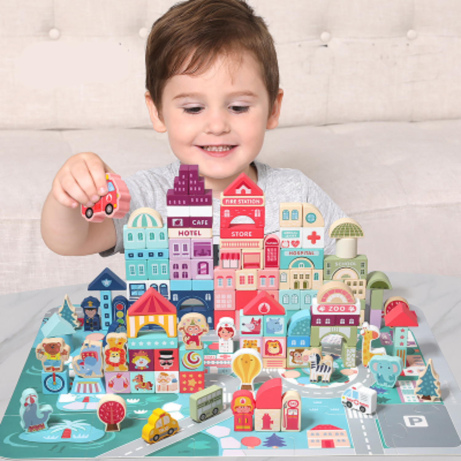 Montessori Wooden Blocks – Educational Bricks for Toddlers South Africa