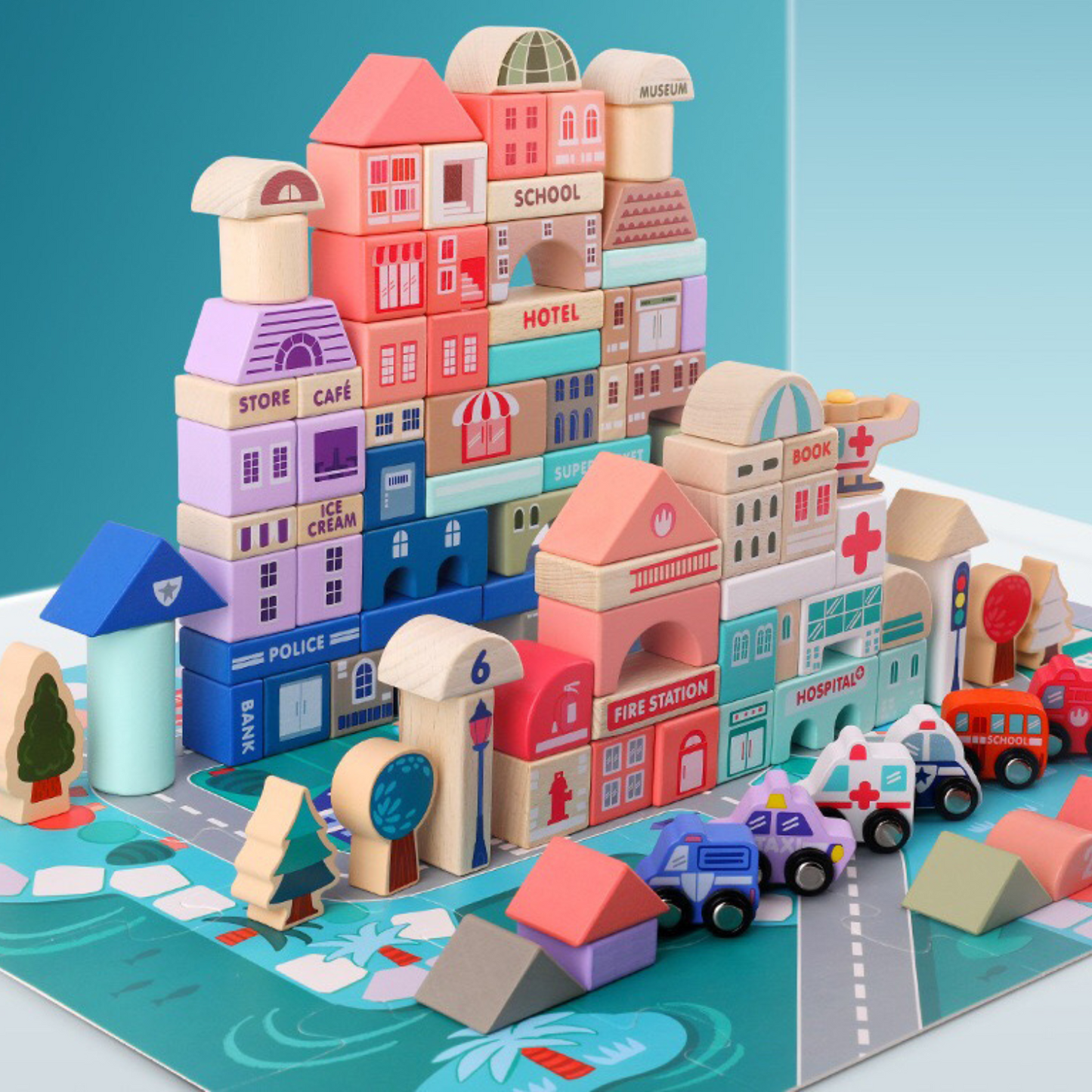 Safe Eco-Friendly Wooden Blocks for Toddlers South Africa