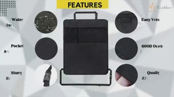 Kick mat car seat back protector installed in SUV – durable and stylish interior protection