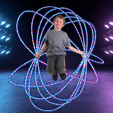 Adjustable LED skipping rope with soft ABS handles – South Africa fitness toy