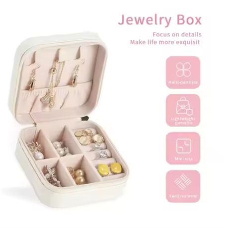 Elegant gift packaging – white box with green ribbon