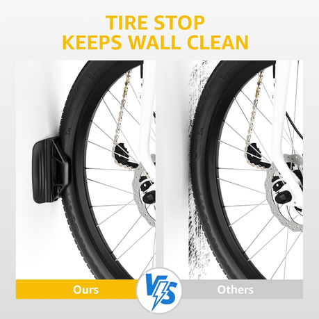 Durable Steel Bike Wall Mount for Apartments and Garages