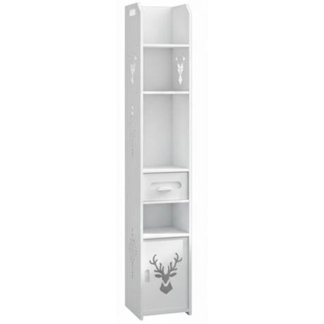 Slim Bathroom Storage Cabinet White – Narrow Bathroom Organizer SA